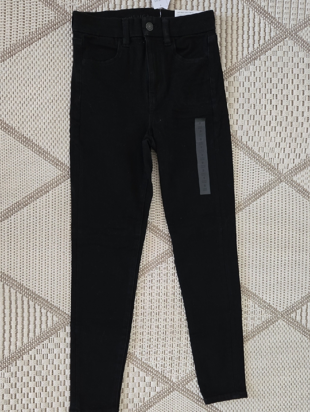 American Eagle Outfitters Black Curvy Super Hi-Rise Jegging